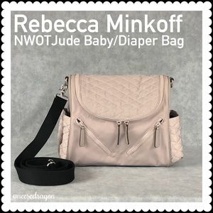 Rebecca Minkoff Gray Jude Baby Bag—offers welcome